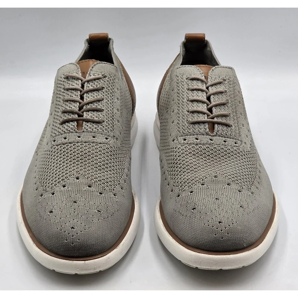 G.H.‎ Bass Kole Knit Mens 12 Gray Tan Slip On Casual Dress Shoes 713211XK36